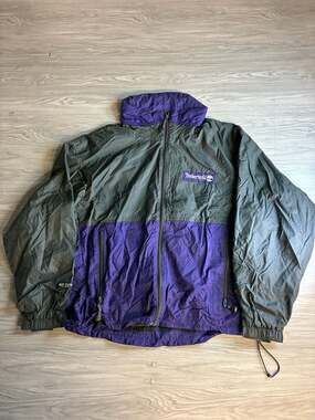 Timberland Windbreaker Jacket Green Purple Colorblock